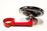 UTV INC 1¾" SPECIAL EDITION SIDE MIRROR - RED CLAMP & ARM - BLACK MIRROR