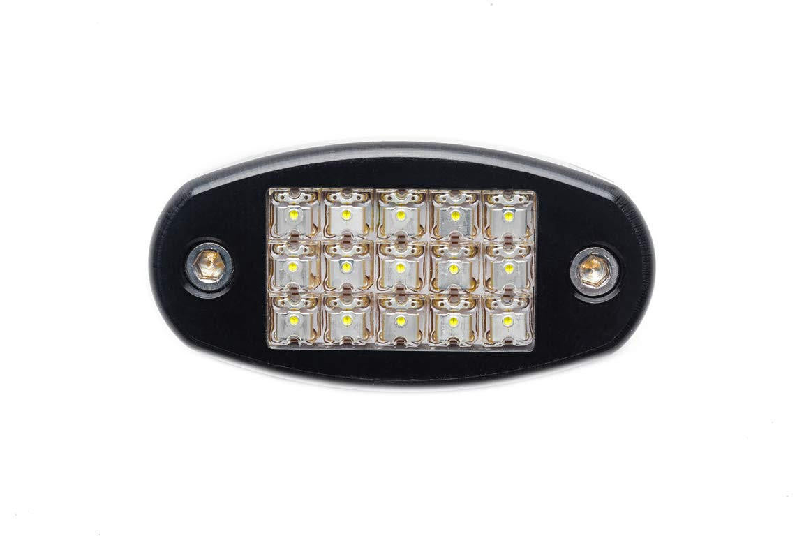 UTV INC 1.5" BILLET ALUMINUM 15 LED DOME LIGHT - BLACK ANODIZED FINISH