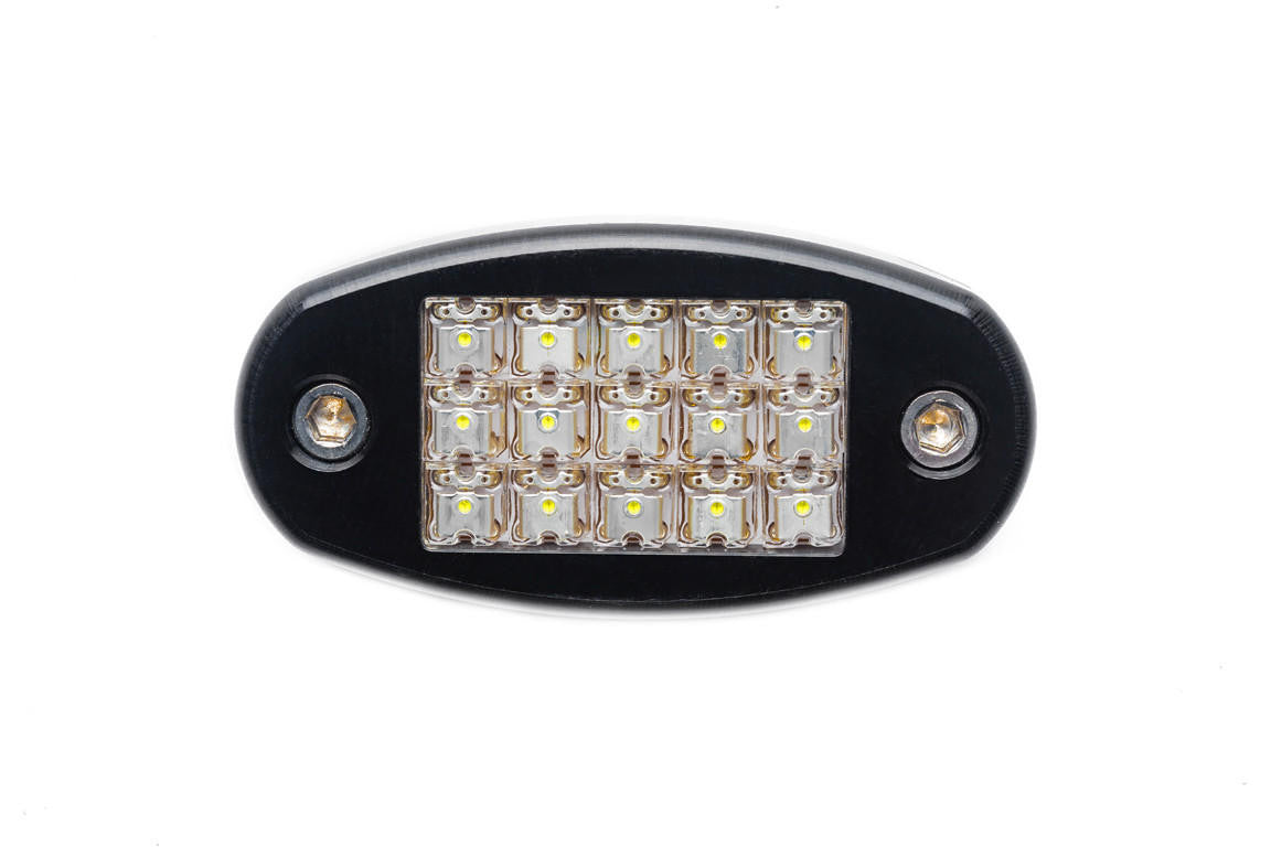 UTV INC 1.75" BILLET ALUMINUM 15 LED DOME LIGHT - BLACK ANODIZED FINISH