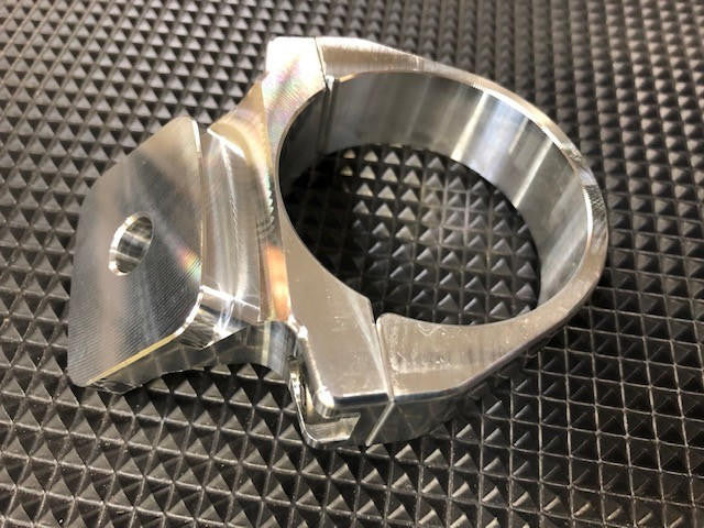 UTV INC 1.75" CLAMP ON BILLET A-PILLAR MOUNT - MACHINED