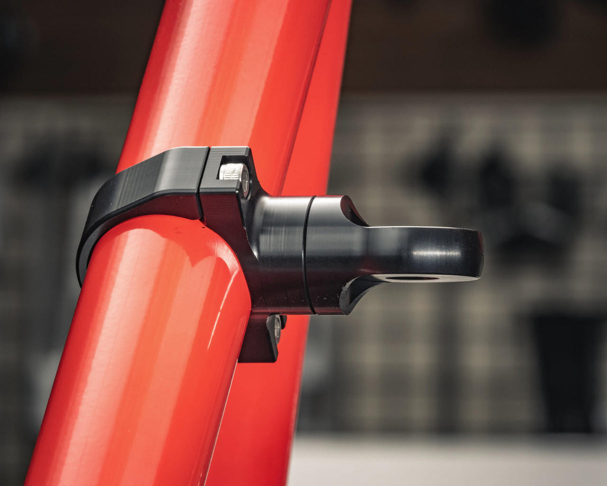 UTV INC 1.75” CLAMP ON BLACK ANODIZED BILLET ALUMINUM ADJUSTABLE WHIP MOUNT