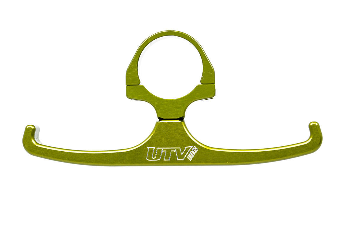 UTV INC 1.75" GREEN BILLET ALUMINUM CLAMP ON HEADSET HANGER