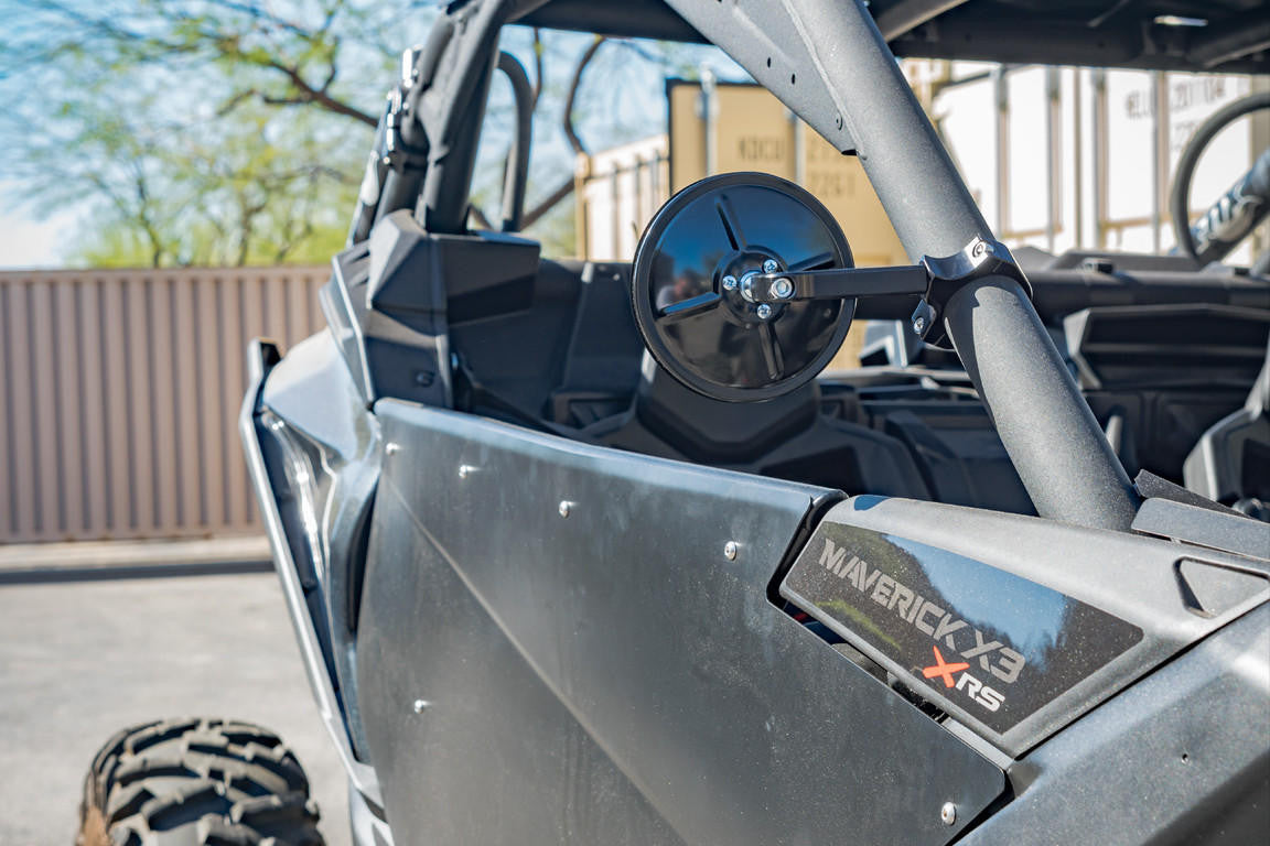 UTV INC 1.875" BLACK 5" ROUND SIDE MIRROR