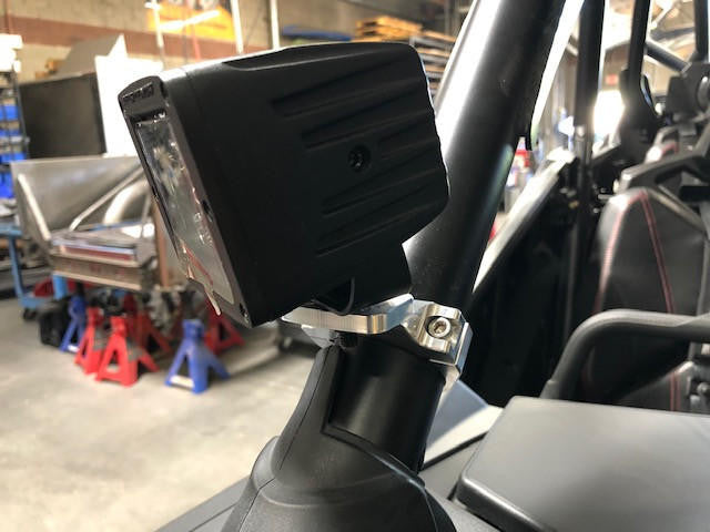 UTV INC 2.0" CLAMP ON BILLET A-PILLAR MOUNT - MACHINED