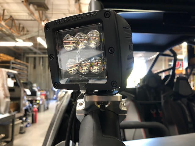 UTV INC 2.0" CLAMP ON BILLET A-PILLAR MOUNT - MACHINED