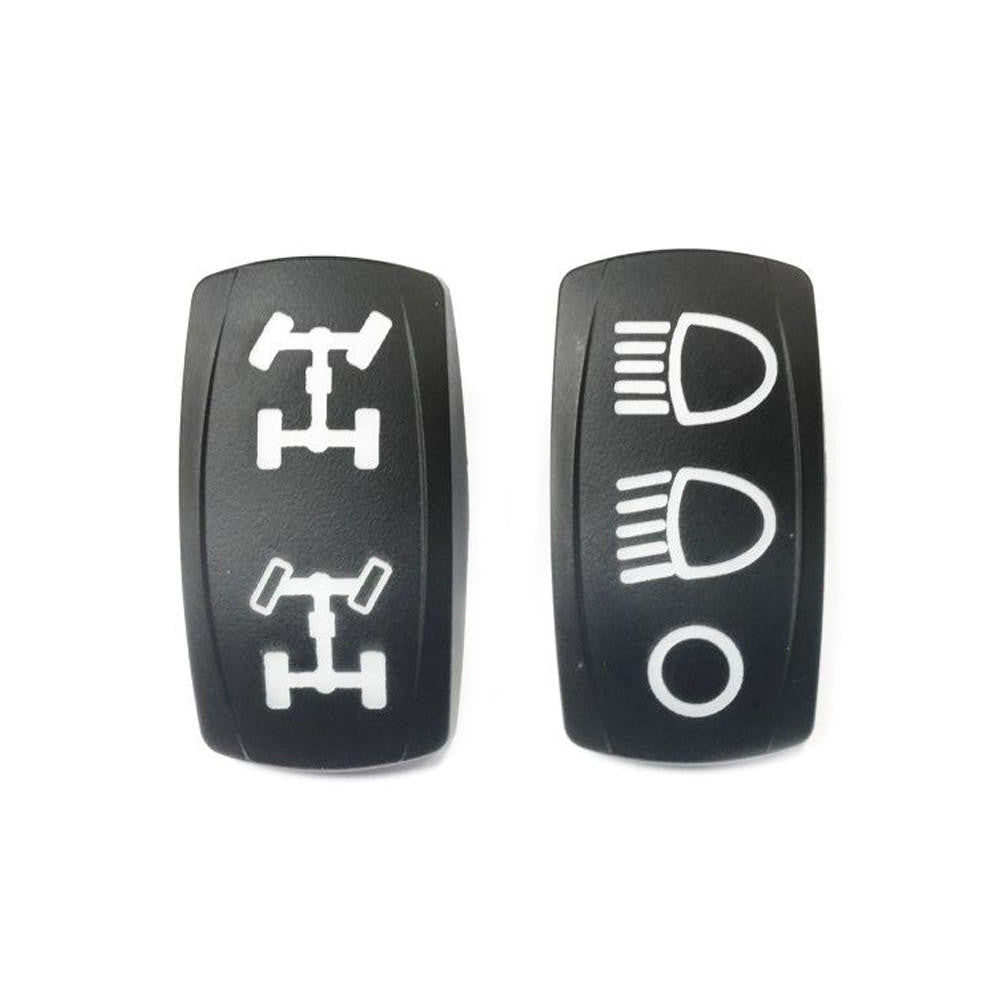 UTV INC 2019+ POLARIS RZR HEADLIGHT & 4X4 REPLACEMENT SWITCH COVER SET