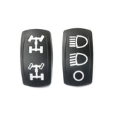 UTV INC 2019+ POLARIS RZR HEADLIGHT & 4X4 REPLACEMENT SWITCH COVER SET