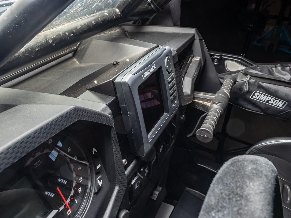 UTV INC 2019 POLARIS RZR XP 1000 & TURBO LOWRANCE HDS 5" GPS DASH MOUNT PLATE
