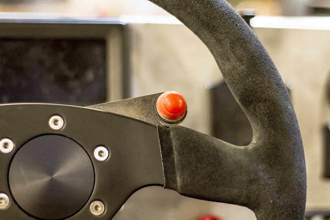 UTV INC 6 BOLT STEERING WHEEL PUSH TO TALK FLUSH MOUNT BUTTON HOLDER