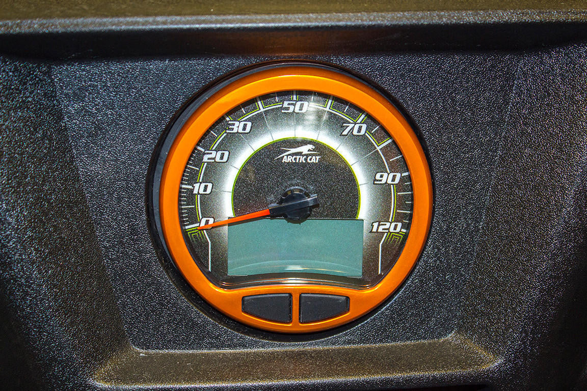 UTV INC ARCTIC CAT WILDCAT ORANGE ANODIZED BILLET SPEEDOMETER BEZEL COVER