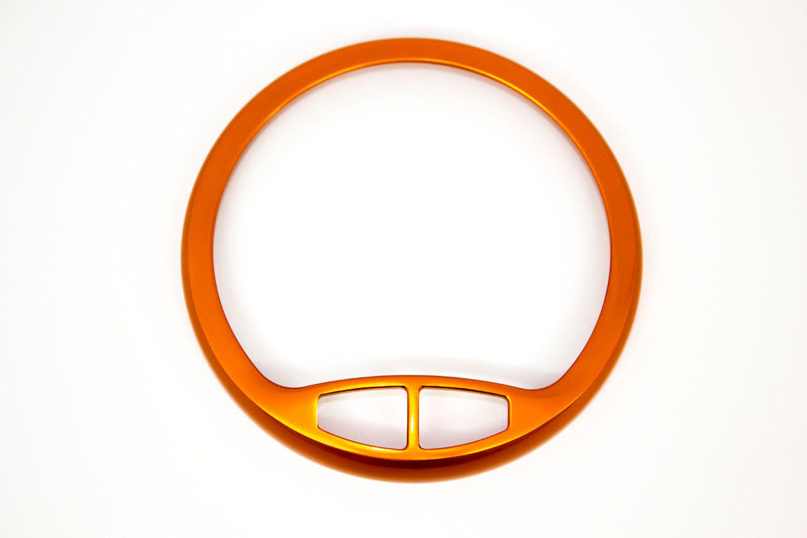 UTV INC ARCTIC CAT WILDCAT ORANGE ANODIZED BILLET SPEEDOMETER BEZEL COVER