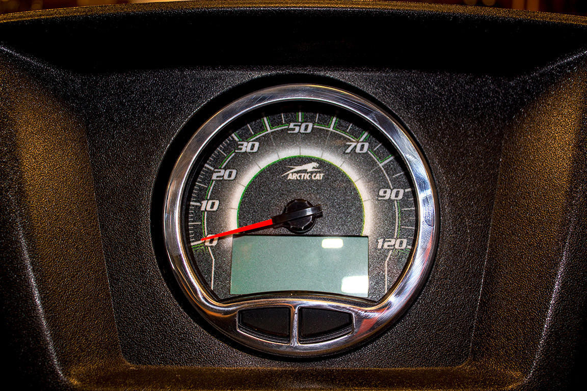 UTV INC ARCTIC CAT WILDCAT POLISHED BILLET SPEEDOMETER BEZEL COVER