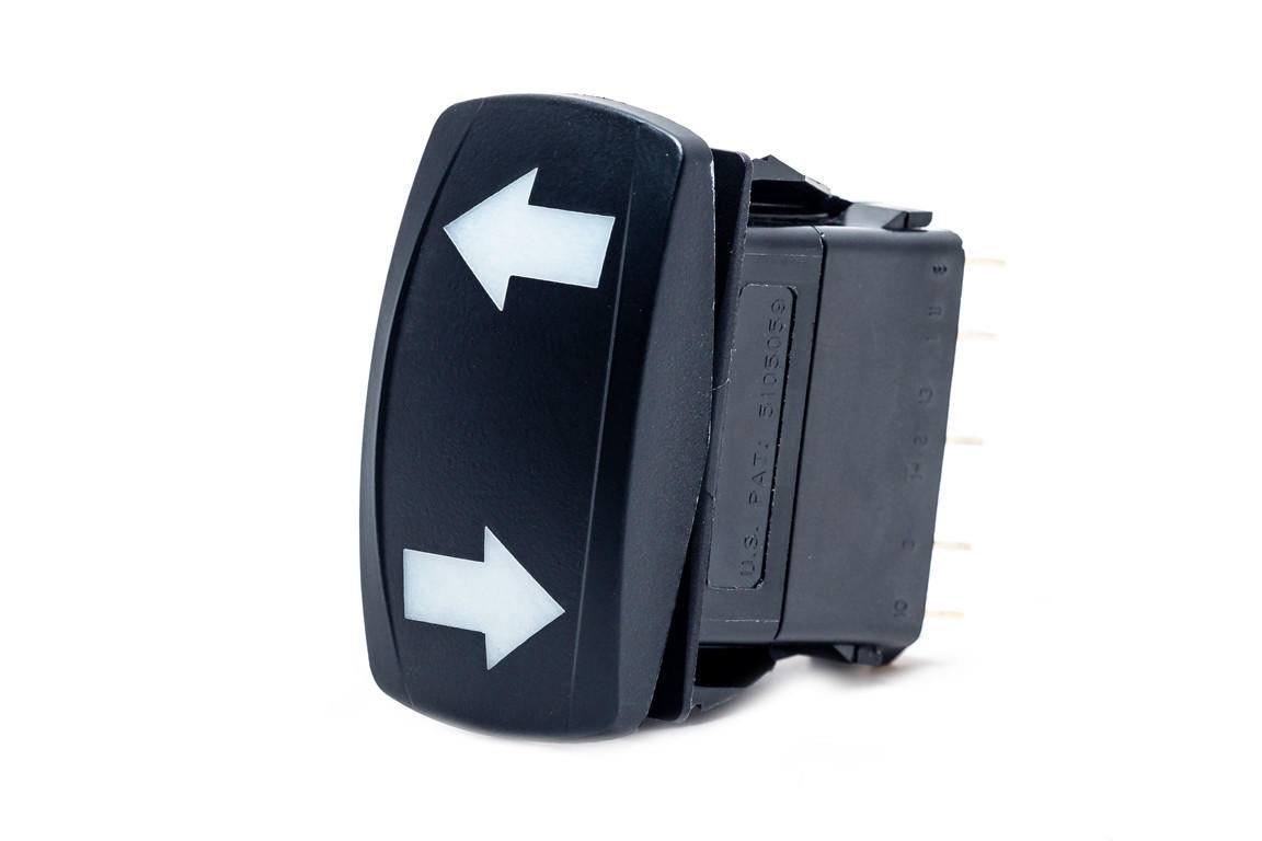 UTV INC BACK LIT DPDT ON/OFF/ON VERTICAL TURN SIGNAL SWITCH