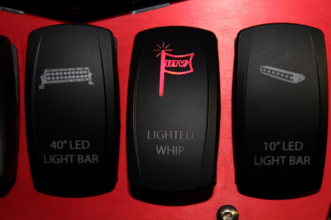 UTV INC BACK LIT SWITCH - LIGHTED WHIP