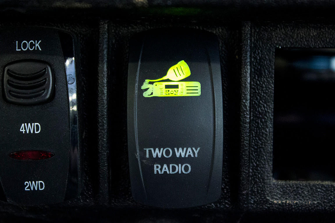 UTV INC BACK LIT SWITCH - TWO WAY RADIO