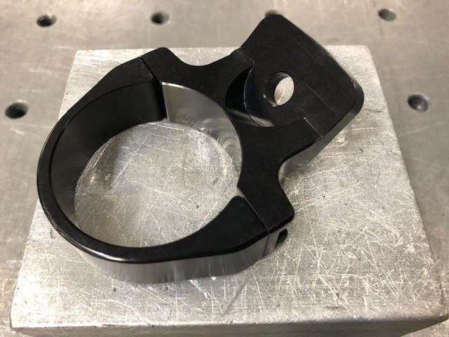 UTV INC BIILET 2.0" CLAMP ON A-PILLAR MOUNT - BLACK