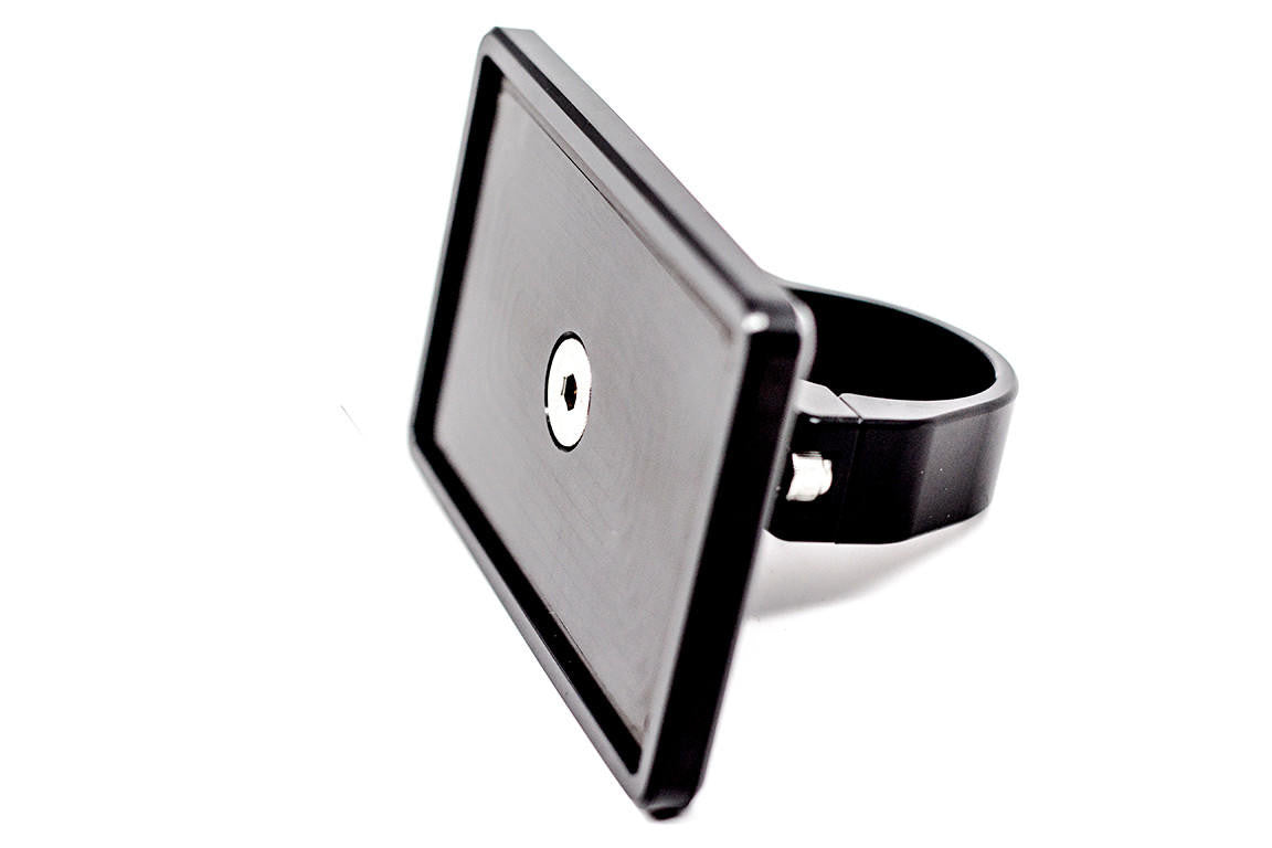 UTV INC BILLET 1.75" CLAMP ON REGISTRATION STICKER MOUNT BLACK