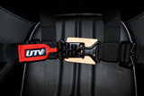 UTV INC BLACK 2" H STYLE PADDED SEWN TOGETHER WITH STERNUM CLIP HARNESS RESTRAINT SYSTEM
