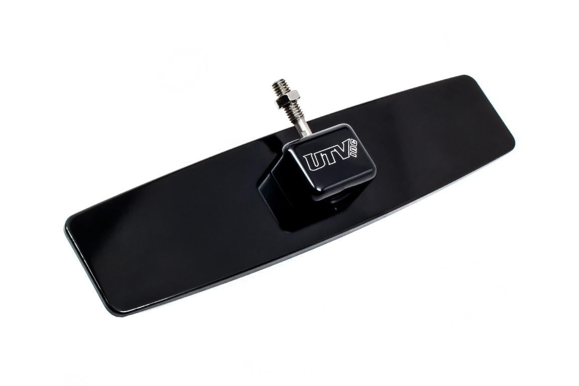 UTV INC BLACK BILLET ALUMINUM PANORAMIC REAR VIEW MIRROR