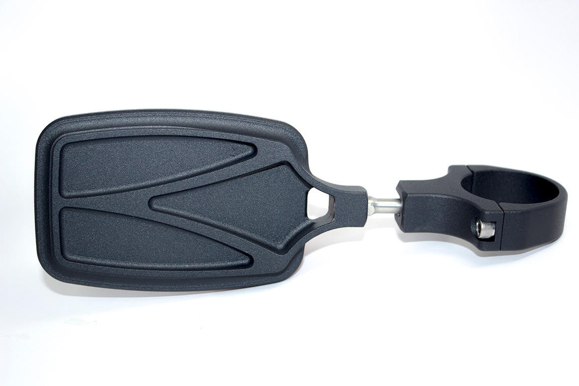 UTV INC BLACK CLAMP ON 2" BILLET ALUMINUM BREAK AWAY SIDE VIEW MIRROR