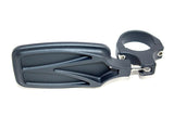 UTV INC BLACK CLAMP ON 2" BILLET ALUMINUM BREAK AWAY SIDE VIEW MIRROR