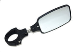 UTV INC BLACK CLAMP ON 2" BILLET ALUMINUM BREAK AWAY SIDE VIEW MIRROR