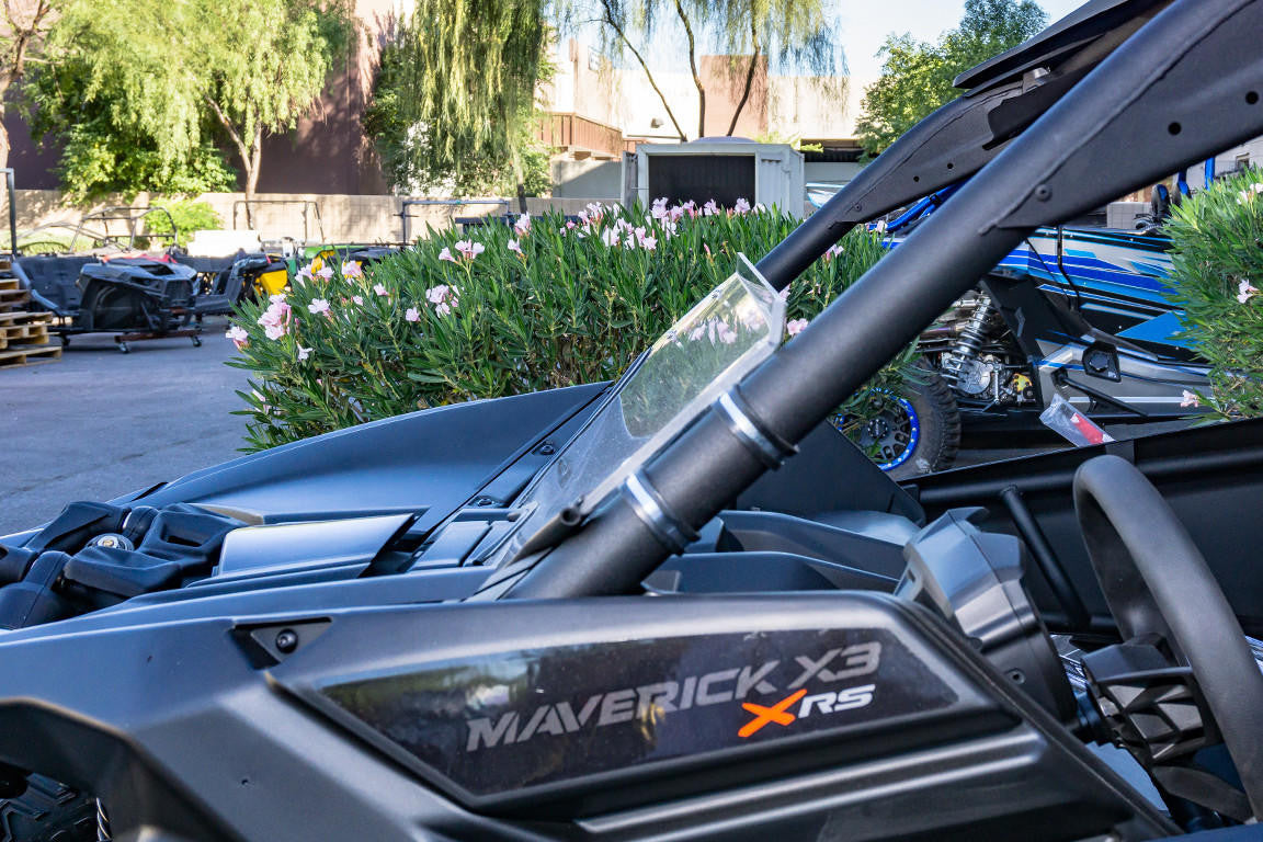UTV INC CAN AM MAVERICK X3 LEXAN CLEAR HALF WINDSHIELD