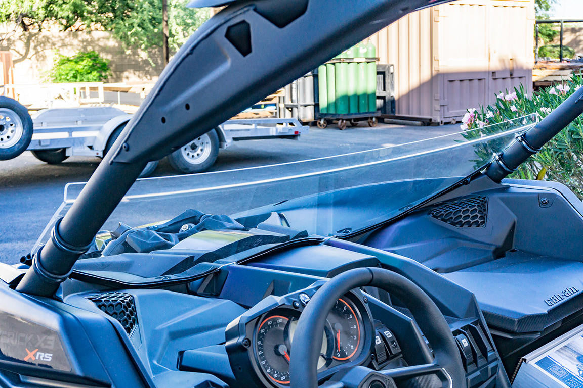 UTV INC CAN AM MAVERICK X3 LEXAN CLEAR HALF WINDSHIELD