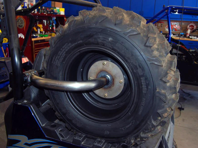 UTV INC CLAMP ON POLARIS RZR BED SIDE SPARE TIRE MOUNT