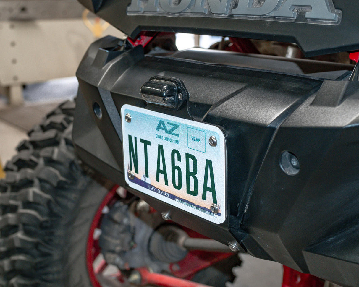 UTV INC HONDA TALON LED LIGHTED LICENSE PLATE MOUNTING KIT