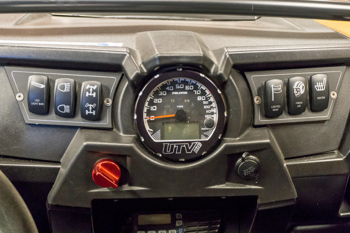 UTV INC POLARIS BILLET ALUMINUM RED ANODIZED KEY FOB