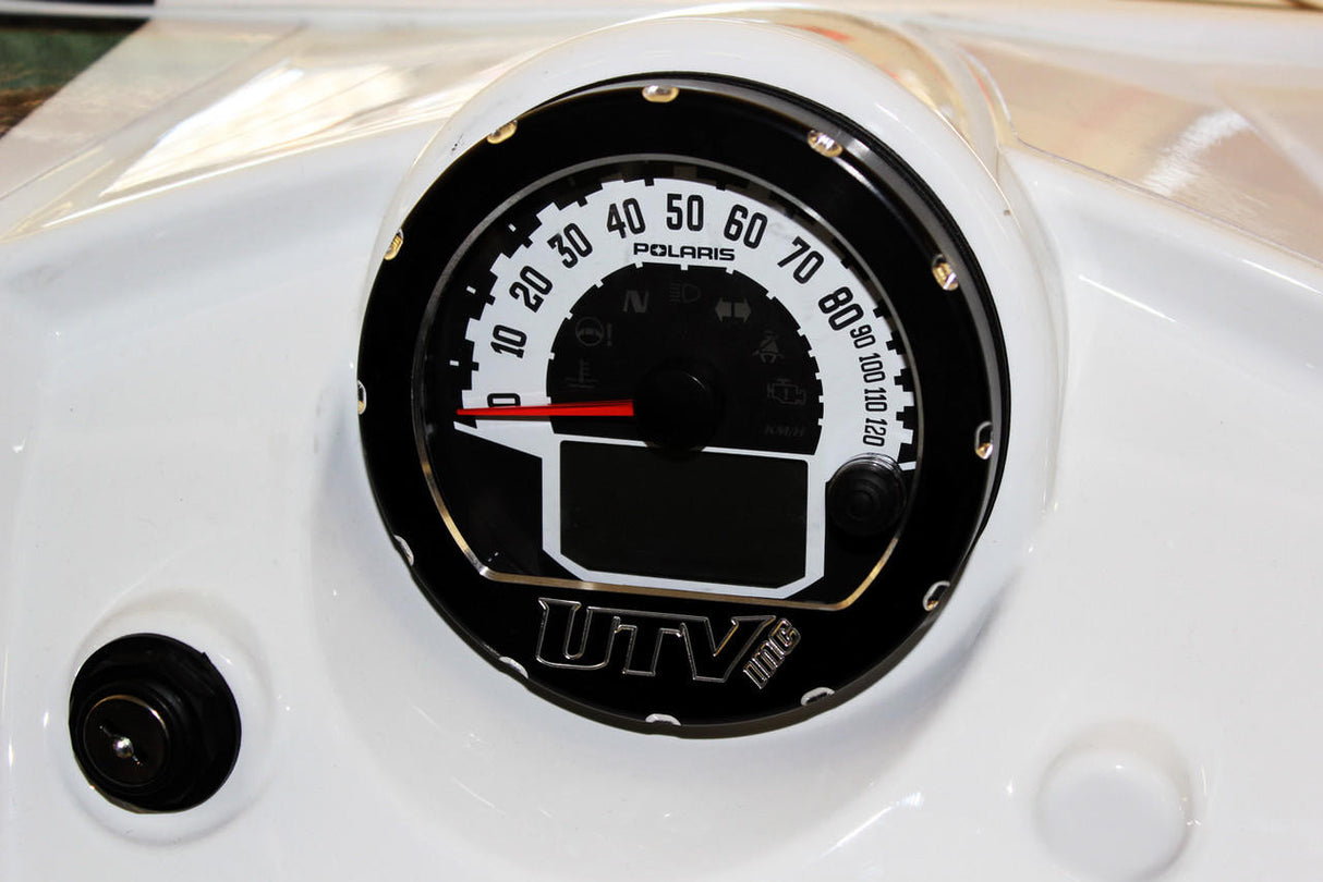 UTV INC POLARIS BILLET ALUMINUM SPEEDOMETER BEZEL - BLACK