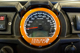 UTV INC POLARIS BILLET ALUMINUM SPEEDOMETER BEZEL - ORANGE