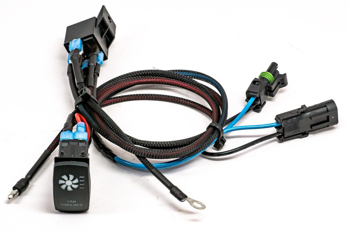 UTV INC POLARIS RANGER & RZR & ACE & SPORTSMAN 325 570 600 700 800 900 PLUG AND PLAY BACK LIT FAN OVER RIDE KIT