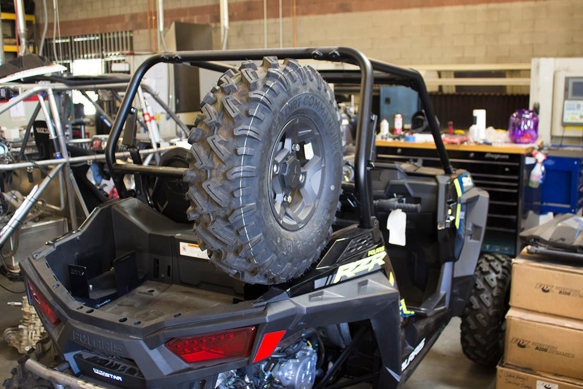 UTV INC POLARIS RZR 900S & 4 SEAT BED SIDE SPARE TIRE MOUNT