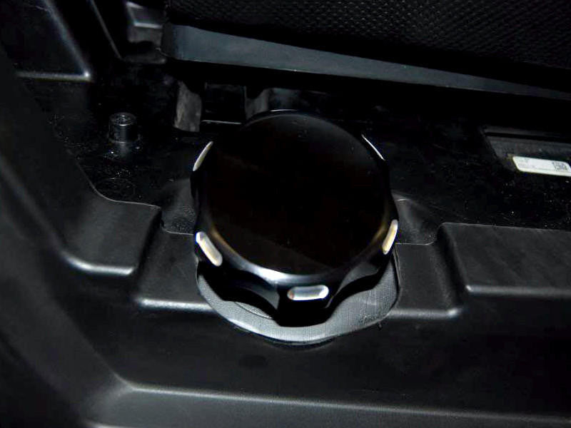 UTV INC POLARIS RZR BILLET GAS CAP - BLACK ANODIZED