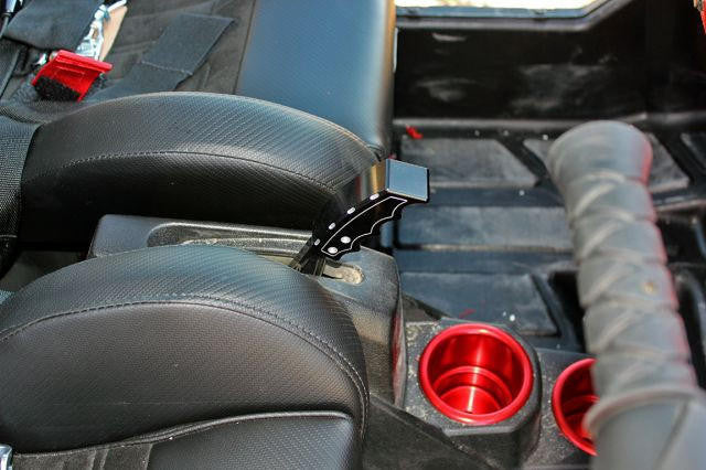 UTV INC POLARIS RZR BLACK BILLET ALUMINUM SHIFTER ARM & BLACK BILLET ALUMINUM HANDLE