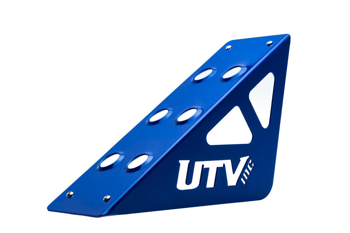 UTV INC POLARIS RZR BLUE DEAD PEDAL AND FOOT REST COVER SET