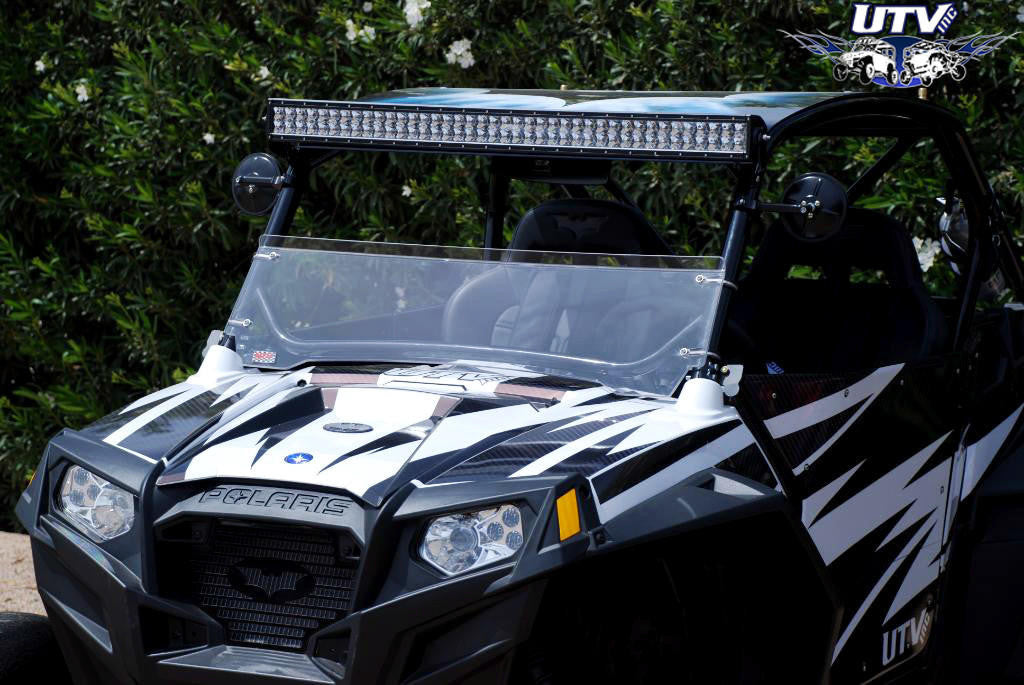 UTV INC POLARIS RZR LEXAN CLAMP ON HALF WINDSHIELD