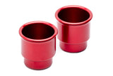 UTV INC POLARIS RZR RED ANODIZED BILLET CUP HOLDERS