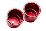 UTV INC POLARIS RZR RED ANODIZED BILLET CUP HOLDERS