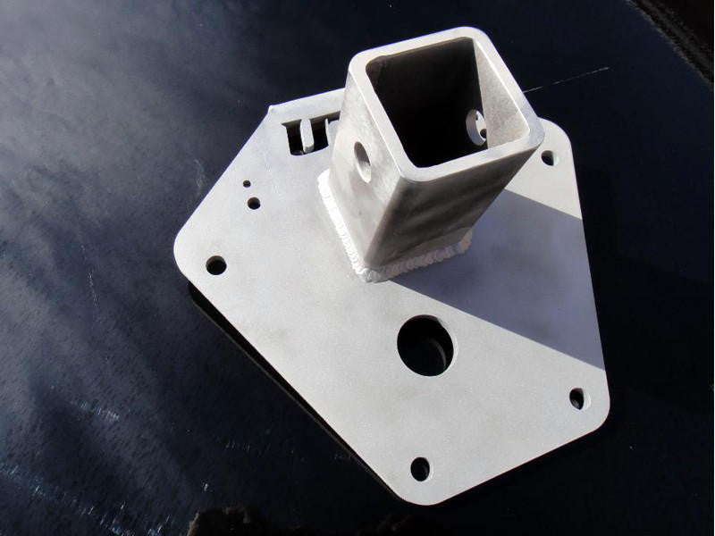 UTV INC POLARIS RZR-XP 2" RECEIVER HITCH REAR GUSSET PLATE - BLK