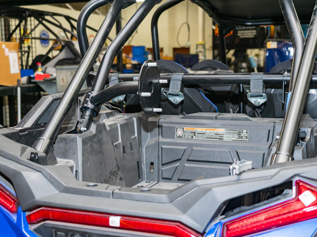 UTV INC POLARIS RZR XP TURBO S CLAMP ON IN THE BED SPARE TIRE MOUNT