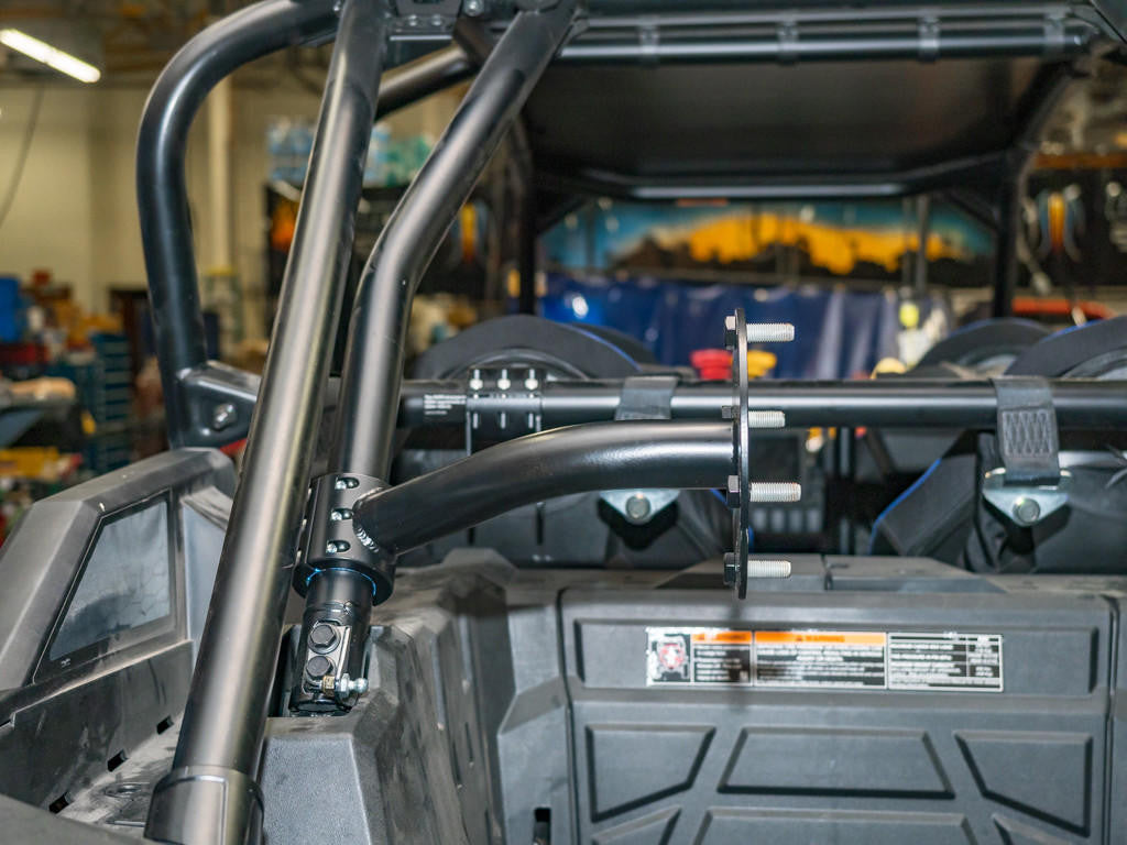 UTV INC POLARIS RZR XP TURBO S CLAMP ON IN THE BED SPARE TIRE MOUNT