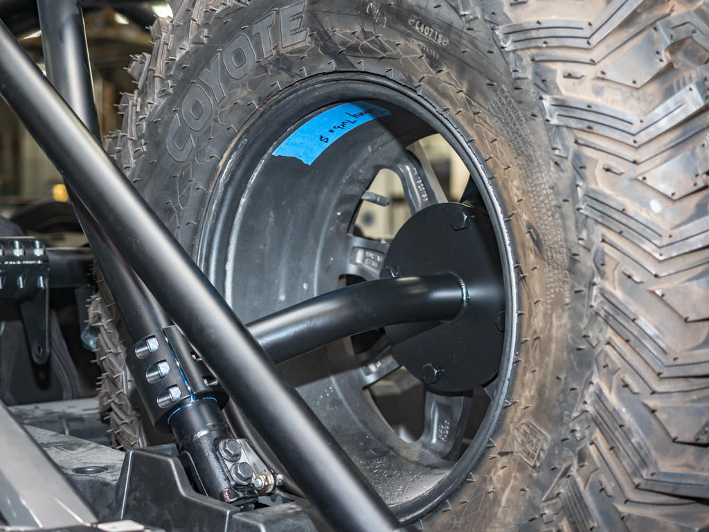 UTV INC POLARIS RZR XP TURBO S CLAMP ON IN THE BED SPARE TIRE MOUNT