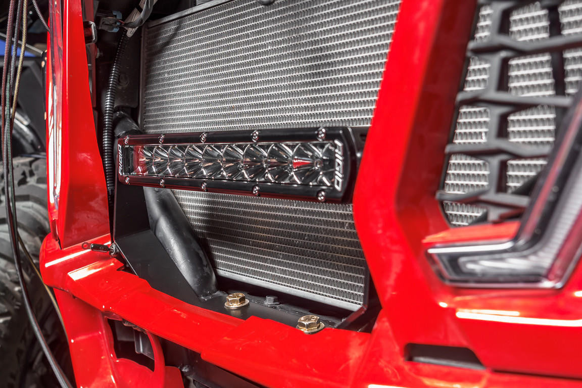 UTV INC POLARIS RZR XP TURBO S GRILL 10” LED LIGHT BAR MOUNTS
