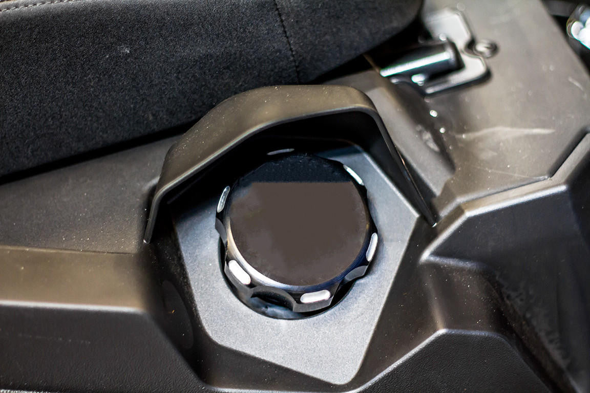 UTV INC YAMAHA YXZ1000R, Grizzly 700, Kodiak700 BLACK BILLET ALUMINUM GAS CAP